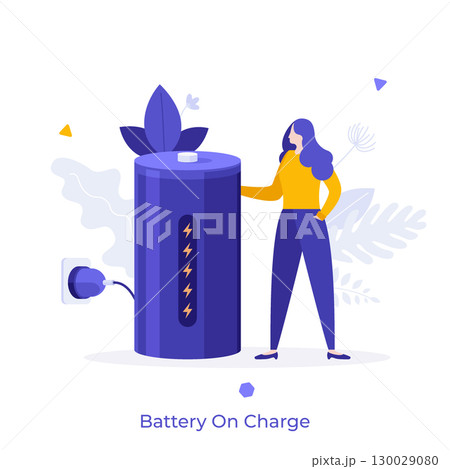 Modern Business Character Concept. Vector Illustration Modern Business Character Concept. Vector Illustration 130029080