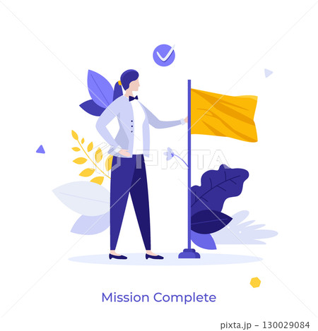 Modern Business Character Concept. Vector Illustration 130029084