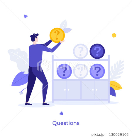Modern Business Character Concept. Vector Illustration Modern Business Character Concept. Vector Illustration 130029103