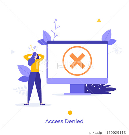 Modern Business Character Concept. Vector Illustration Modern Business Character Concept. Vector Illustration 130029118