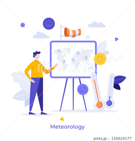 Modern Business Character Concept. Vector Illustration 130029177