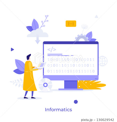 Modern Business Character Concept. Vector Illustration 130029542