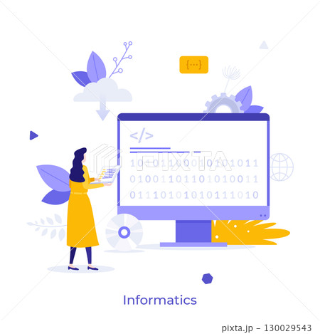 Modern Business Character Concept. Vector Illustration Modern Business Character Concept. Vector Illustration 130029543