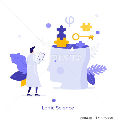 Modern Business Character Concept. Vector Illustration 130029556