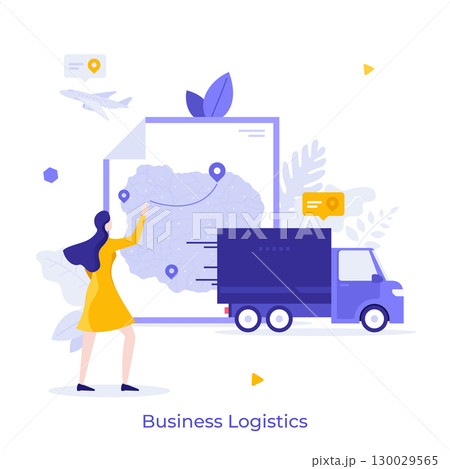 Modern Business Character Concept. Vector Illustration 130029565