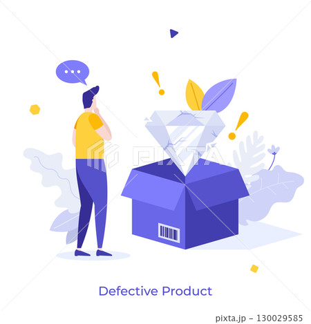Modern Business Character Concept. Vector Illustration Modern Business Character Concept. Vector Illustration 130029585
