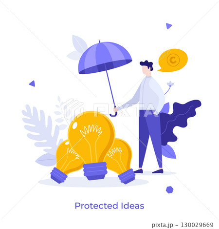 Modern Business Character Concept. Vector Illustration Modern Business Character Concept. Vector Illustration 130029669