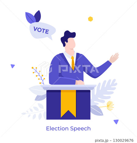 Modern Business Character Concept. Vector Illustration Modern Business Character Concept. Vector Illustration 130029676