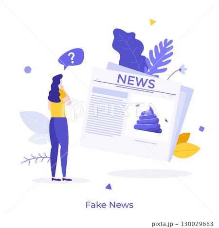 Modern Business Character Concept. Vector Illustration Modern Business Character Concept. Vector Illustration 130029683
