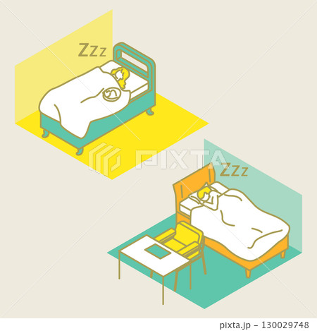 シェアハウスのかわいいイラスト 130029748