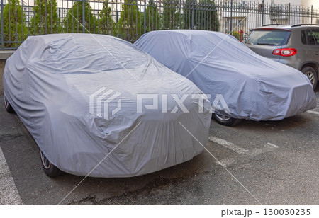 Two Cars Under Tarp Two Cars Under Tarp 130030235
