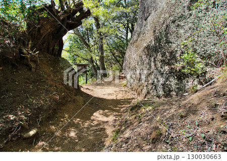 甲斐国「岩殿山城」の眺望　山梨県大月市　 130030663