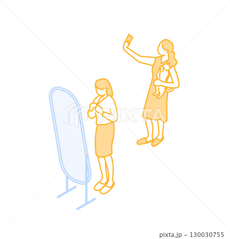 シェアハウスのかわいいイラスト シェアハウスのかわいいイラスト 130030755