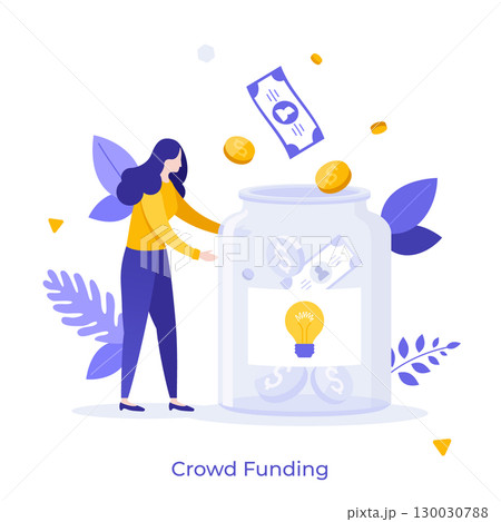 Modern Business Character Concept. Vector Illustration Modern Business Character Concept. Vector Illustration 130030788