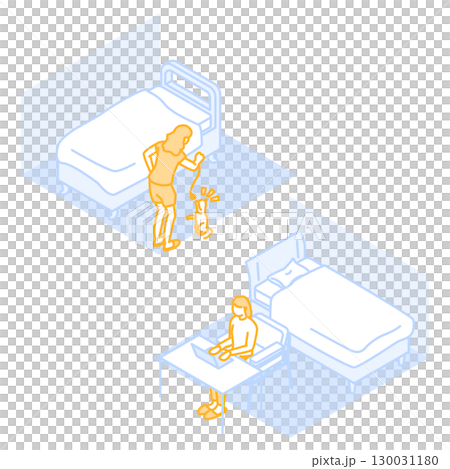 Cute illustration of a shared house Cute illustration of a shared house 130031180