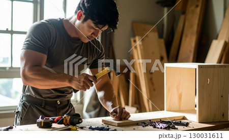 DIYで収納棚を作る 130031611