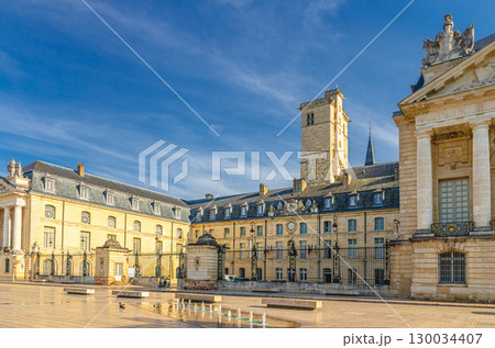 Palace of the Dukes and Estates of Burgundy Bourgogne Palais with Tour Philippe le Bon tower building on Place de la Liberation square in Dijon city historical centre, Dijon old town, France Palace of the Dukes and Estates of Burgundy Bourgogne Palais with Tour Philippe le Bon tower building on Place de la Liberation square in Dijon city historical centre, Dijon old town, France 130034407