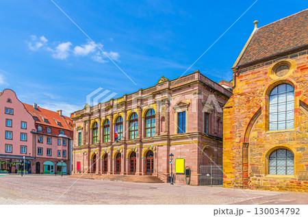Theatre municipal de Colmar theater building French Neoclassicism architecture style in old town Colmar city historic centre, Alsace Grand Est region, France 130034792