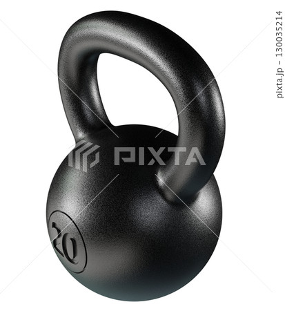 Kettlebell fitness weight, 20 kg heavy cast iron powerlifting equipment 130035214