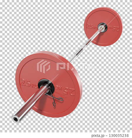 Cast Iron Olympic Adjustable Barbell, weightlifting gym equipment, side view Cast Iron Olympic Adjustable Barbell, weightlifting gym equipment, side view 130035238