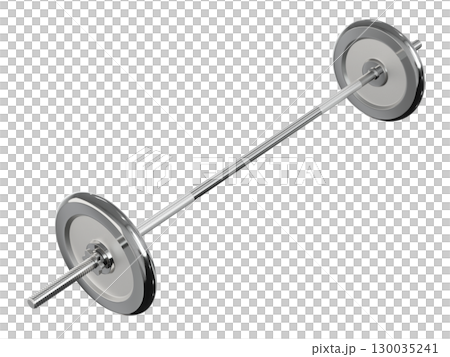 Cast Iron Adjustable Barbell, weightlifting gym equipment, side view Cast Iron Adjustable Barbell, weightlifting gym equipment, side view 130035241