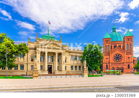 Strasbourg city historic Centre, Alsace region, France 130035369