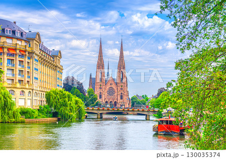 Strasbourg city historic Centre, Alsace region, France 130035374