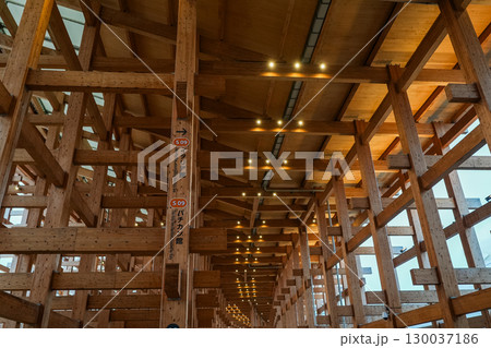 【大阪万博2025年】大屋根リング下の木組み 130037186