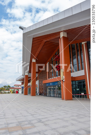 Vang Vieng, Laos  - December 30, 2022: Vieng Railway Station 130038796