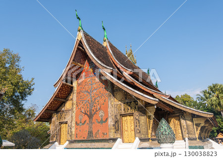 Wat XiengthongAncient Buddhist temple with traditional architecture in Luang Prabang Laos 130038823