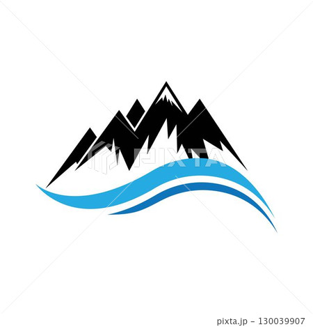 High Mountain icon  Logo Business Template 130039907