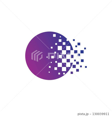 Global technology logo vector Global technology logo vector 130039911