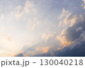 夕方の空オレンジ色橙色 130040218