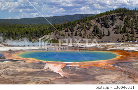 Grand Prismatic Pool at Yellowstone National Park Grand Prismatic Pool at Yellowstone National Park 130040311