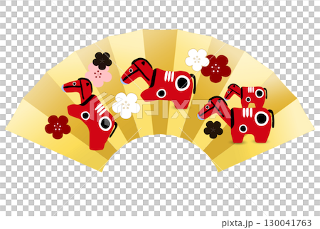 馬年賀卡十二生肖圖標 130041763