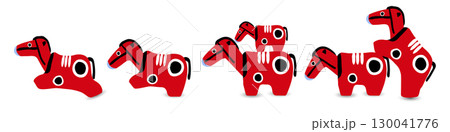 午　年賀状　干支　アイコン 130041776