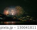 網代温泉の海岸から見た熱海海上花火大会 130041811