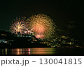 網代温泉の海岸から見た熱海海上花火大会 130041815
