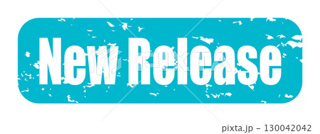 New Release アイコン イラスト シンプル ベクター素材 ターコイズブルー 130042042