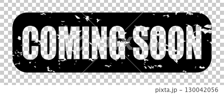 COMING SOON Icon Illustration Simple Vector Material Black 130042056