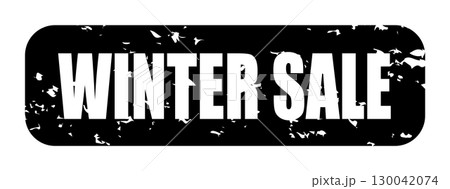 WINTER SALE アイコン イラスト シンプル ベクター素材ブラック 130042074