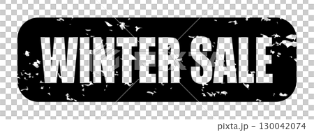 WINTER SALE アイコン イラスト シンプル ベクター素材ブラック 130042074
