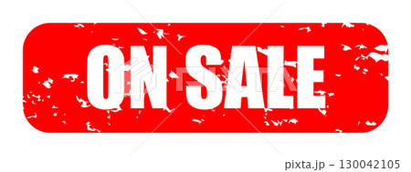 ON SALE アイコン イラスト シンプル ベクター素材 レッド ON SALE アイコン イラスト シンプル ベクター素材 レッド 130042105