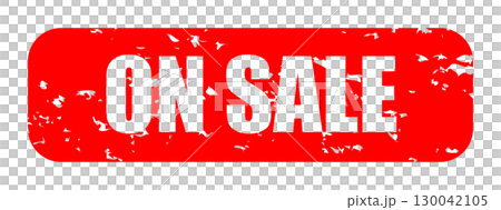 ON SALE アイコン イラスト シンプル ベクター素材 レッド ON SALE アイコン イラスト シンプル ベクター素材 レッド 130042105