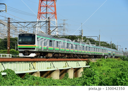 高崎線 E231系　岡部～本庄 130042350