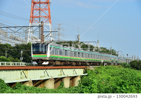 高崎線　E233系　岡部～本庄 130042693