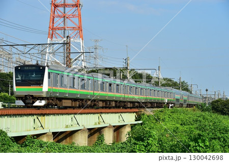 高崎線　E233系　岡部～本庄 130042698