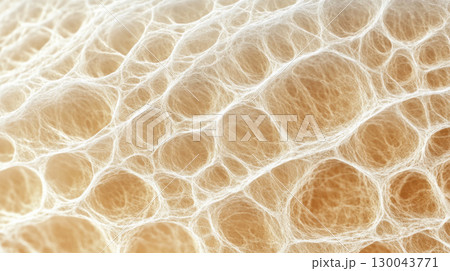 Microscopic close up of regenerating skin cells showcasing intricate patterns and textures. image highlights delicate structure and interconnectedness of skin cells, evoking sense of renewal and 130043771