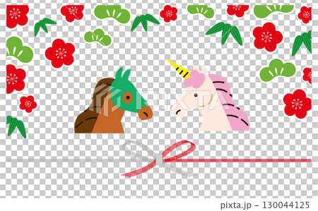 賽馬和獨角獸慶祝向量插圖背景資料 賽馬和獨角獸慶祝向量插圖背景資料 130044125