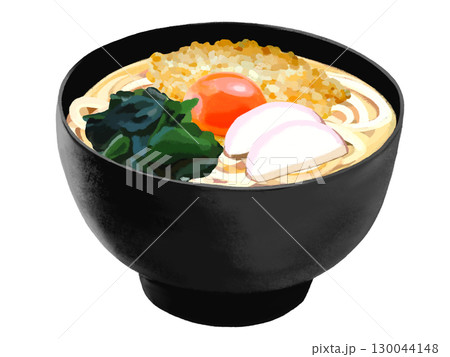 月見うどん（黒椀） 130044148